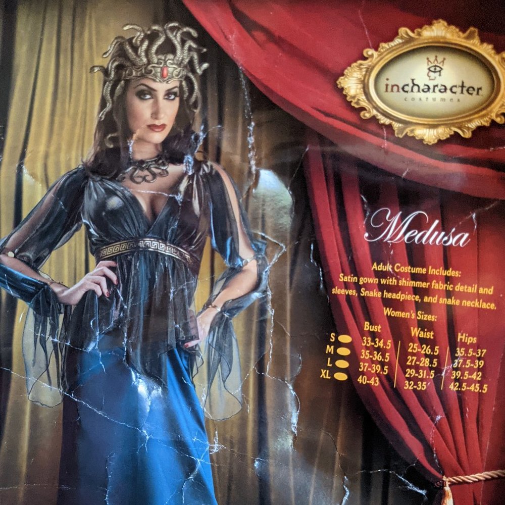 InCharacter Adult Premiere/Elite Medusa Costume L